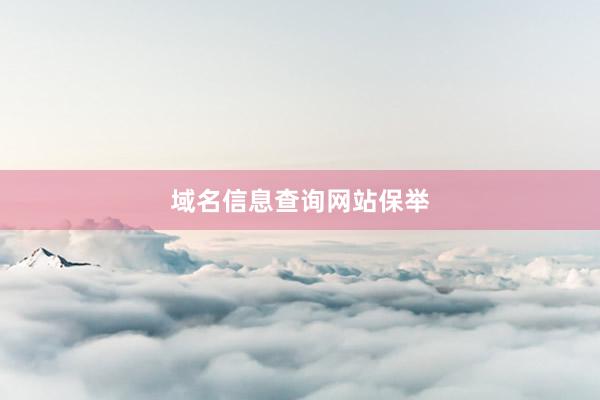 域名信息查询网站保举